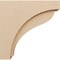 Ekena Millwork 7"W x 28"D x 28"H Thin Helena Rough Cedar Woodgrain TimberThane Corbel, Primed Tan CORUR07X28X28HELRCPR - alternate 4